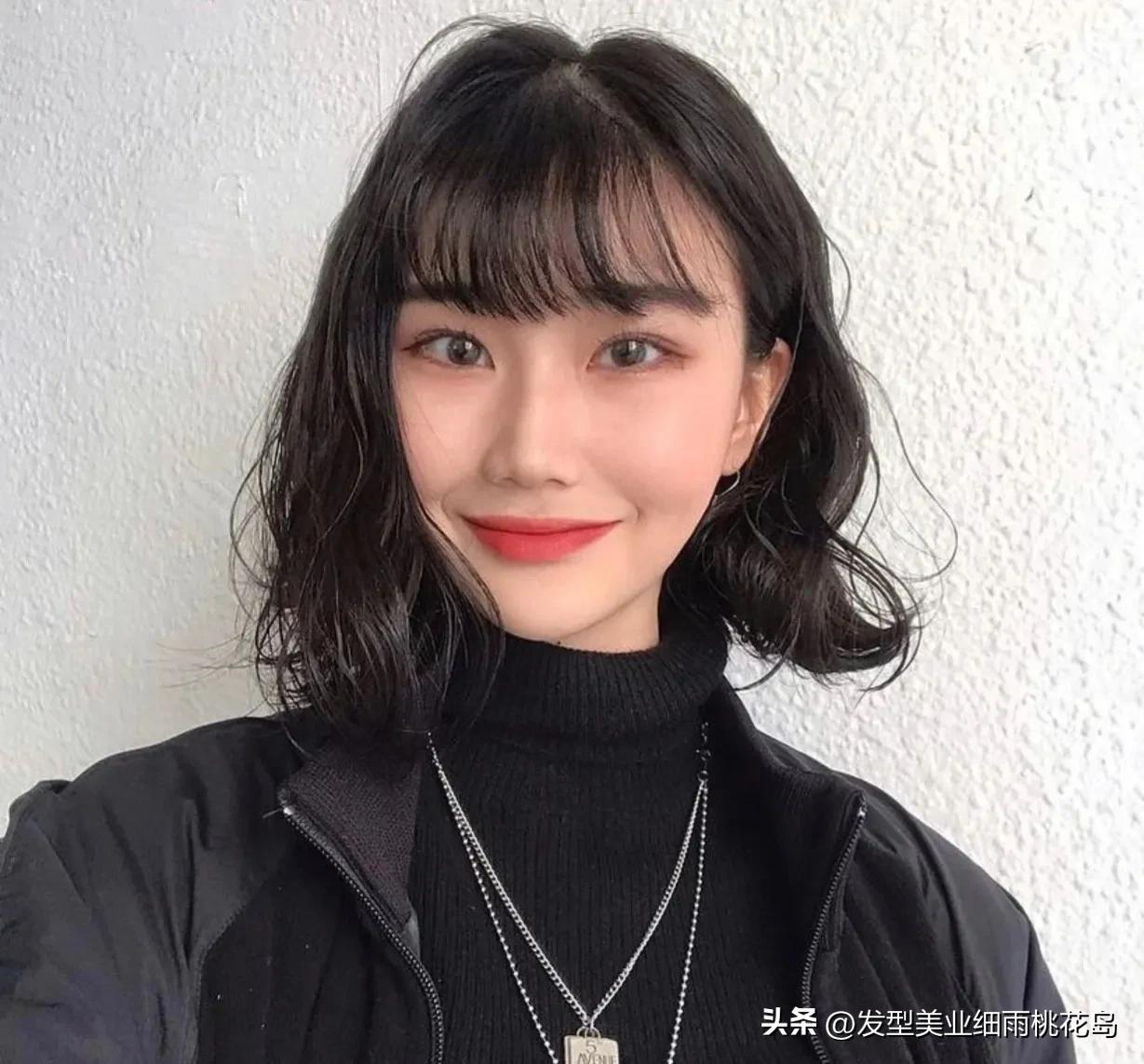 温柔蛋卷头,烫短蛋卷头