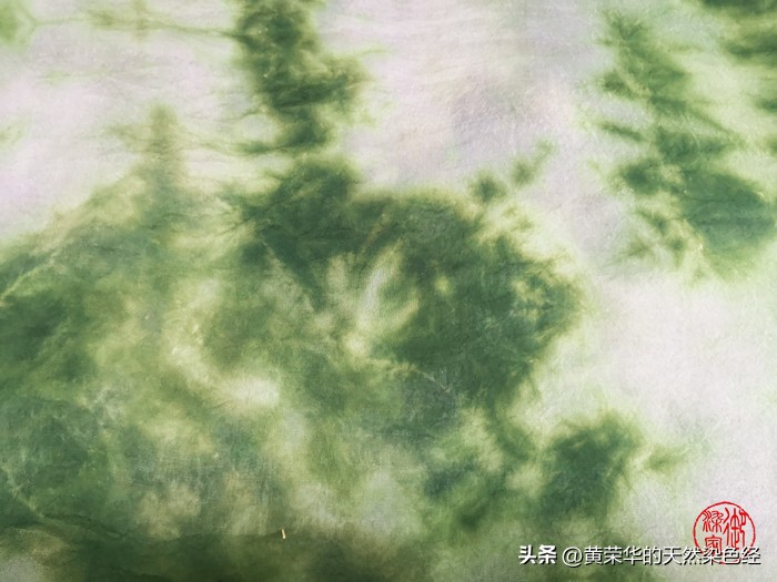 桑蚕丝云染丝巾,水绿云染丝巾
