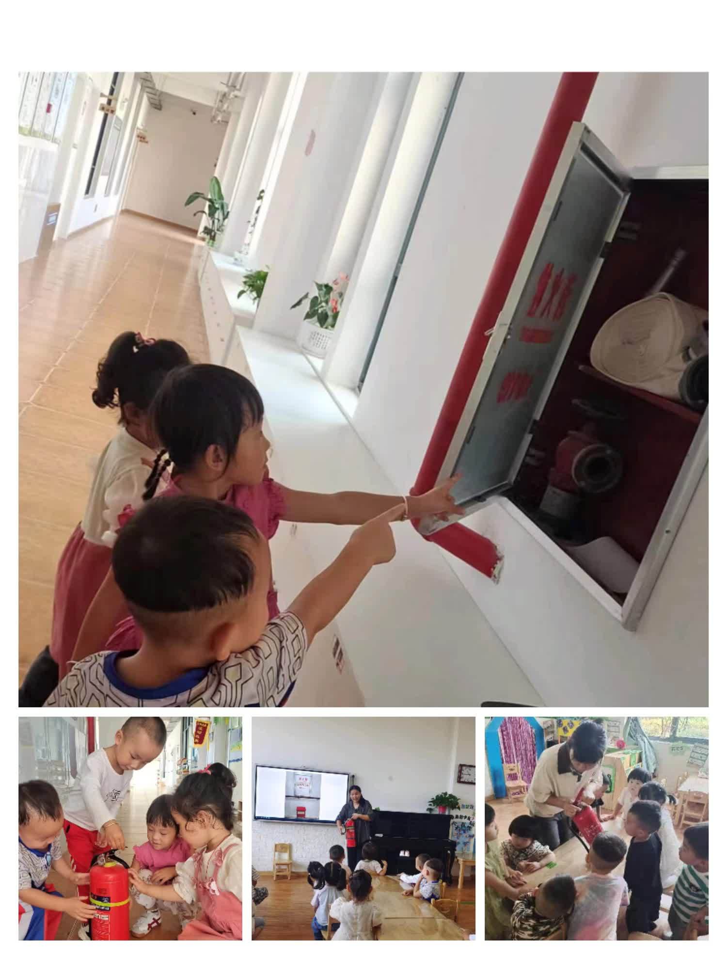 幼儿园消防人员消防培训演练,防溺水消防演练