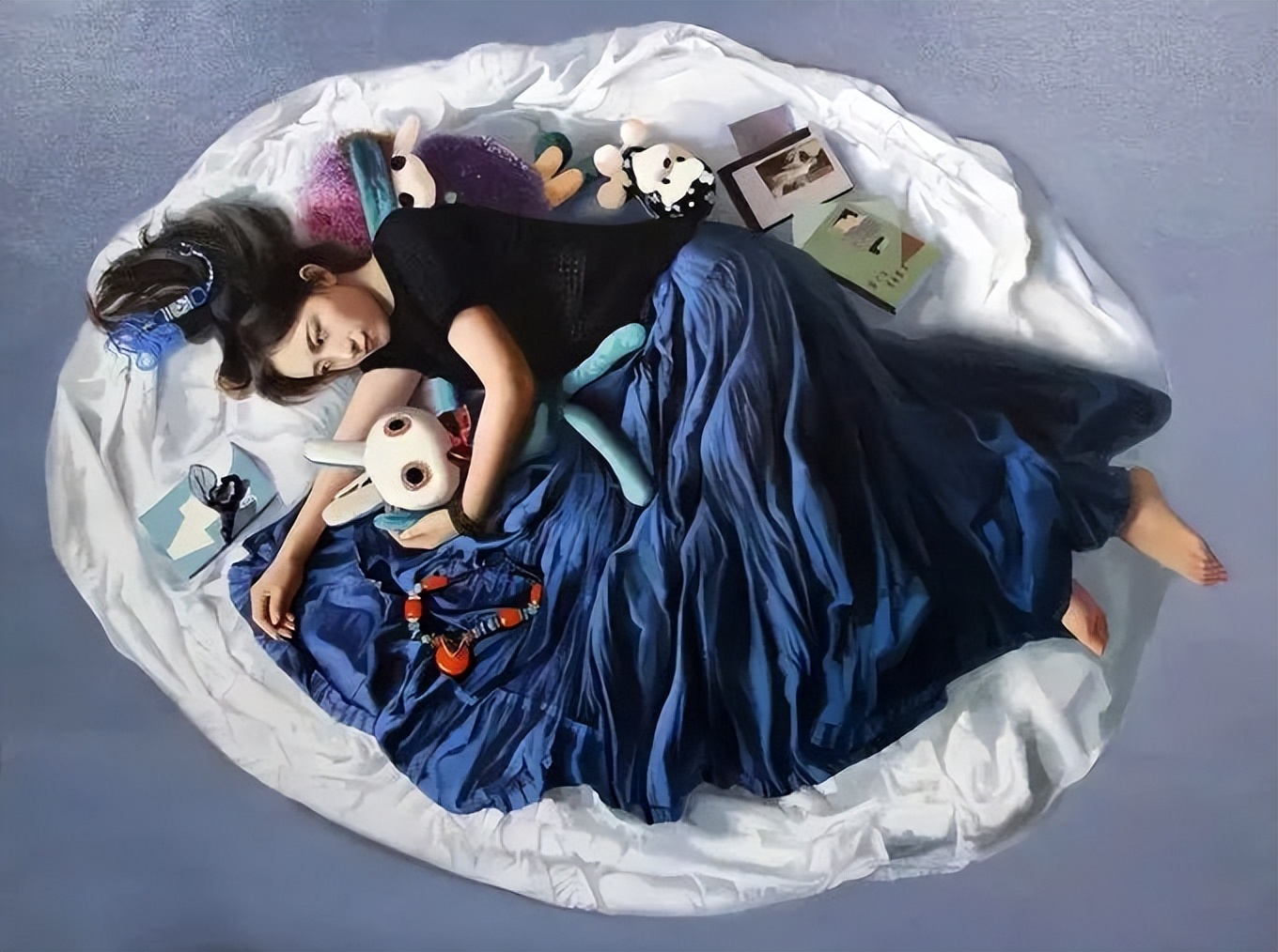 一个喜欢用上帝视角绘画女性人体美的画家，《心中的美好》舒展美