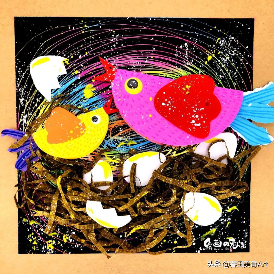 教程丨少儿美术课程《孵蛋的鸡妈妈》