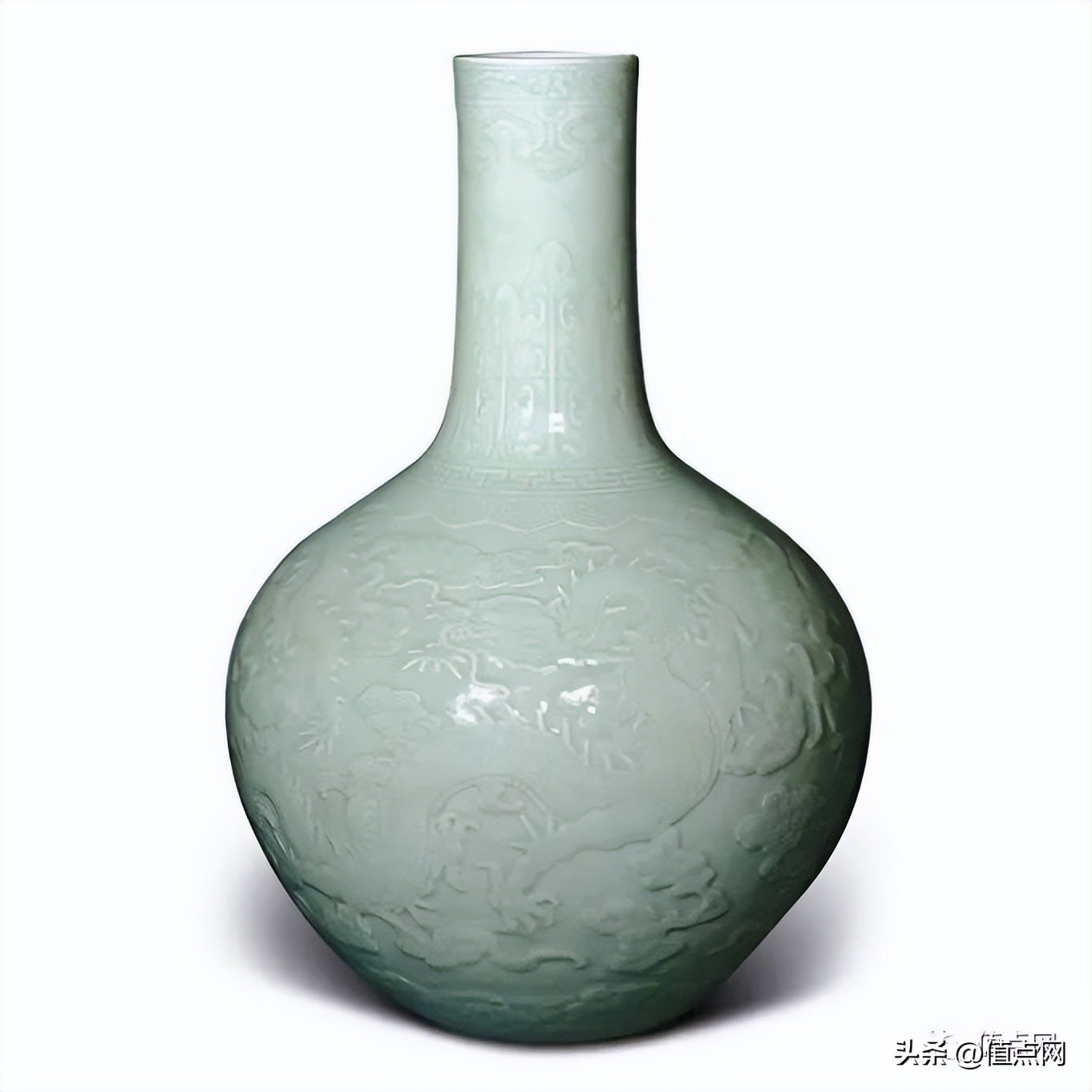 徐展堂元青花玉壶春瓶,徐展堂藏品