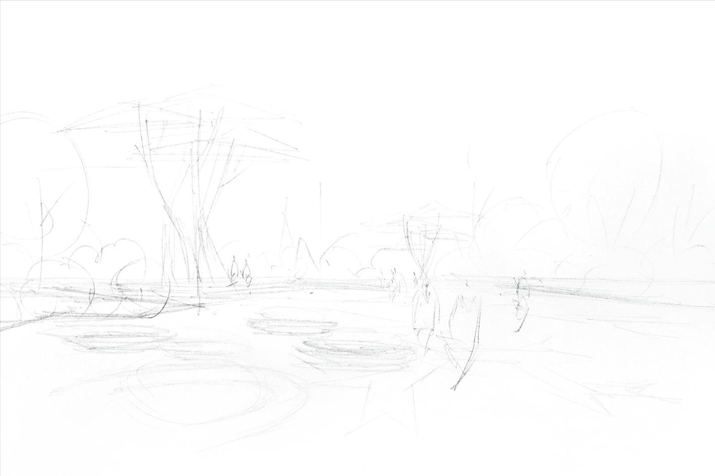 考研景观手绘效果图,景观考研手绘要准备几张效果图