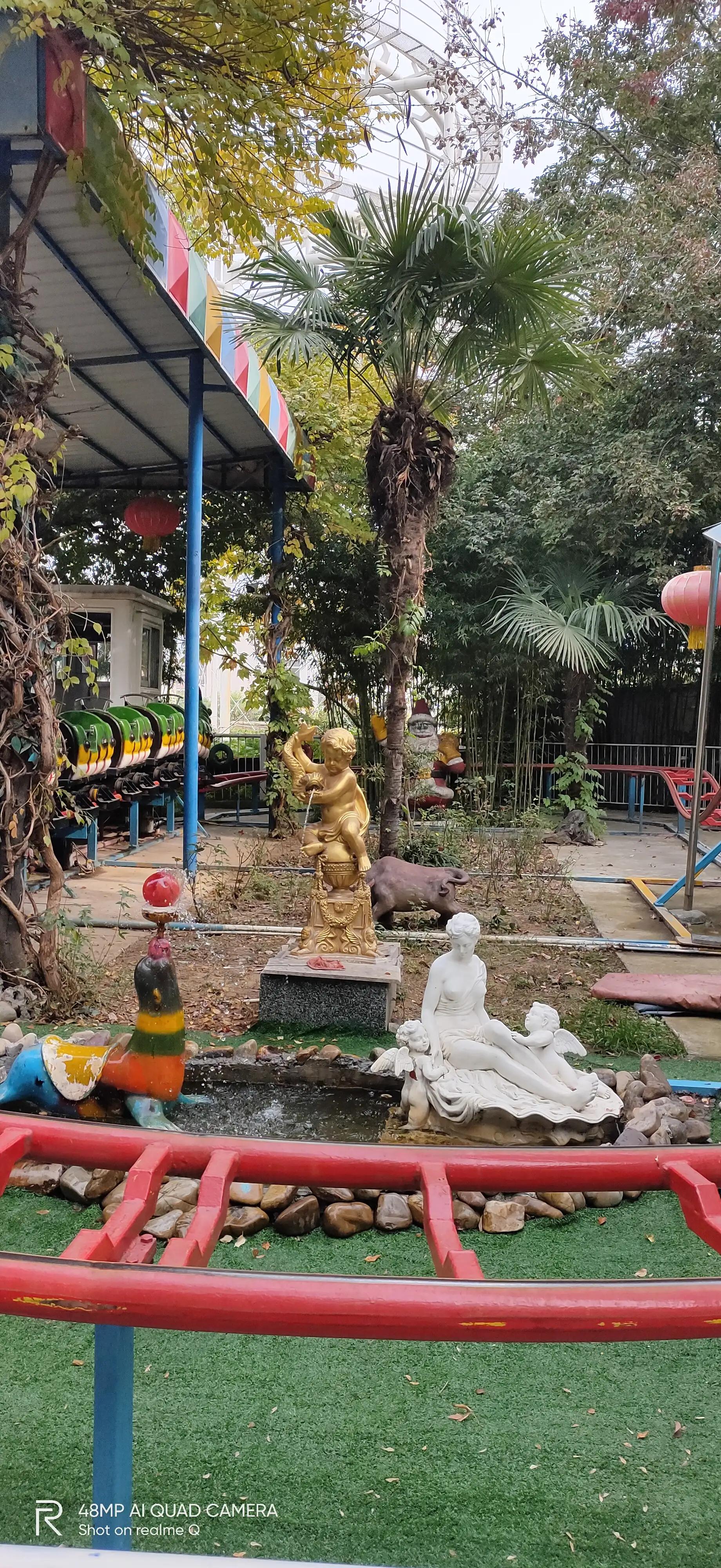 徐州彭祖园森林探险,徐州彭祖园名人石像