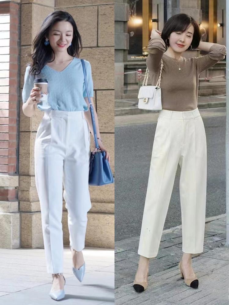 白色“裤子”的四种搭配思路，照着穿时髦又显气质，想不美都难