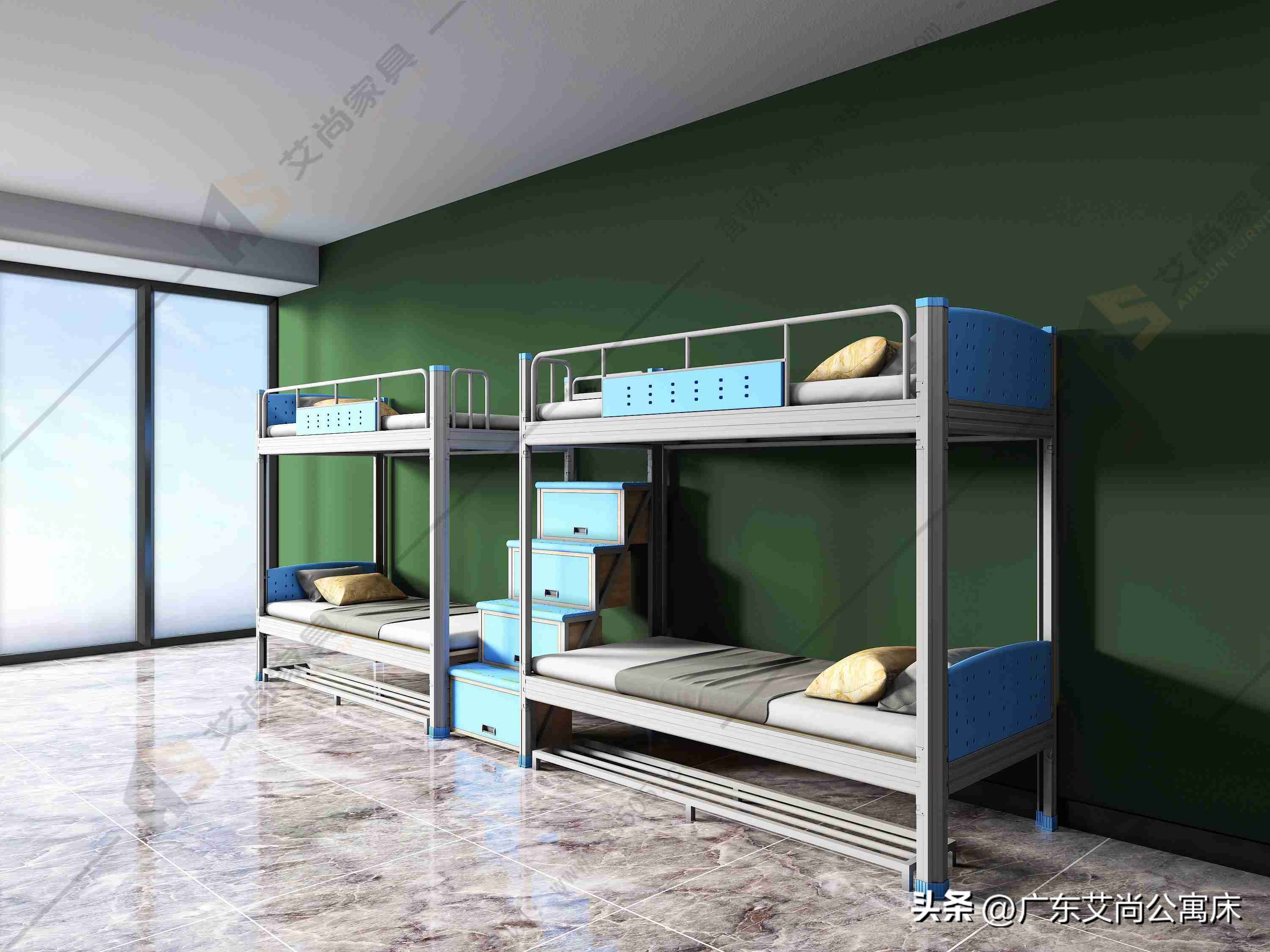 宿舍上下床宽是多少,上下床尺寸大学生宿舍