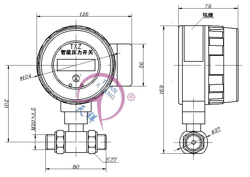 txzp智能压力开关怎么设置,txzp智能压力开关接线