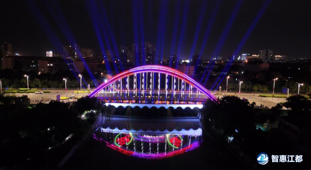 最美龙川夜景,龙川二桥灯光秀