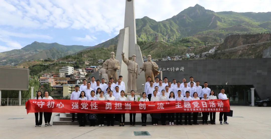 【甘南州直机关“庆七一、迎州庆”】州委办公室深入开展“守初心、强*党**性、勇担当、创一流”主题*党**日活动