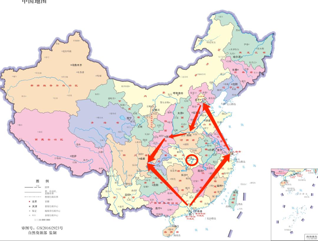 国家中心城市都有什么区别,中国9大国家中心城市