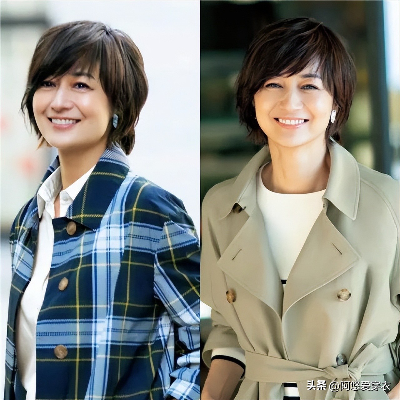 40岁女性齐肩发全头烫真洋气,头发齐肩可以弄什么发型过肩