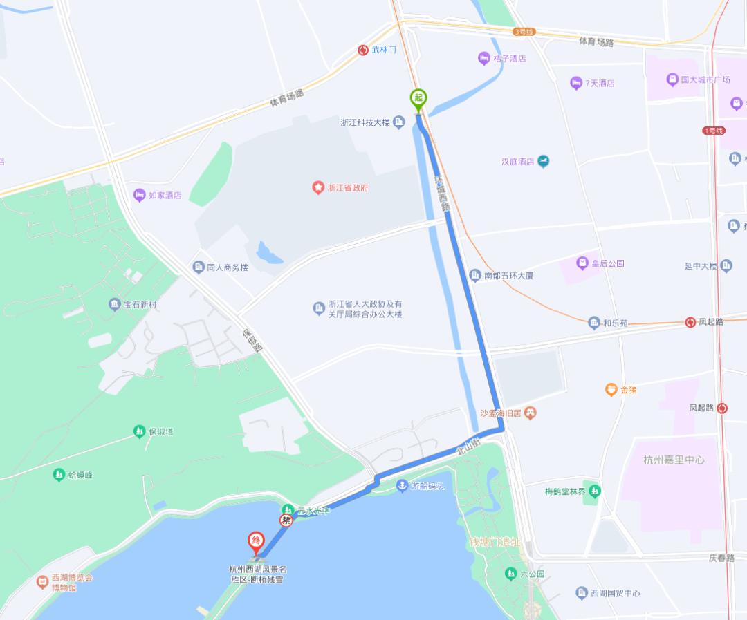 杭州西湖旅游攻略自由行最佳线路,杭州西湖旅行攻略路线图