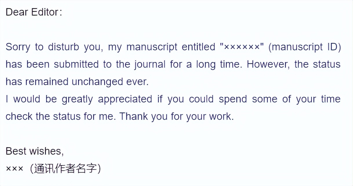 期刊投稿须知模板范文怎么写,论文投稿给编辑部催稿邮件如何写