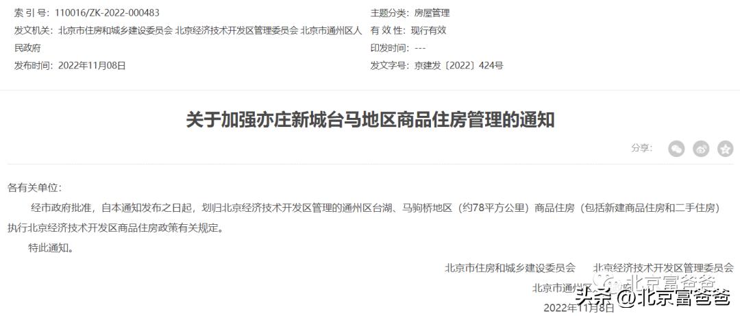 北京亦庄新城正式推出使用权住房,大兴亦庄通州的限竞房会卖完吗