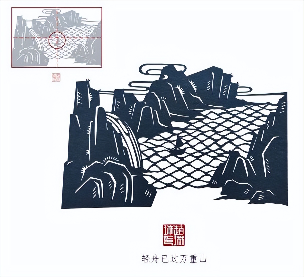 库淑兰剪纸构图特点,吴孟超剪纸人物构图