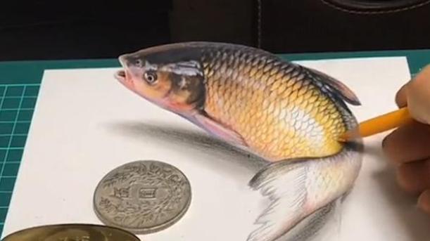 3D绘画牛人多厉害?画出真假难辨的“立体美女”,震惊500万网友