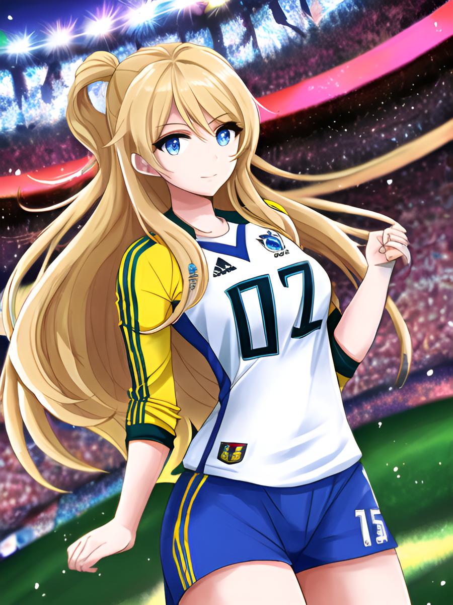 ai绘画足球宝贝图片大全可爱简单,足球宝贝ai绘画