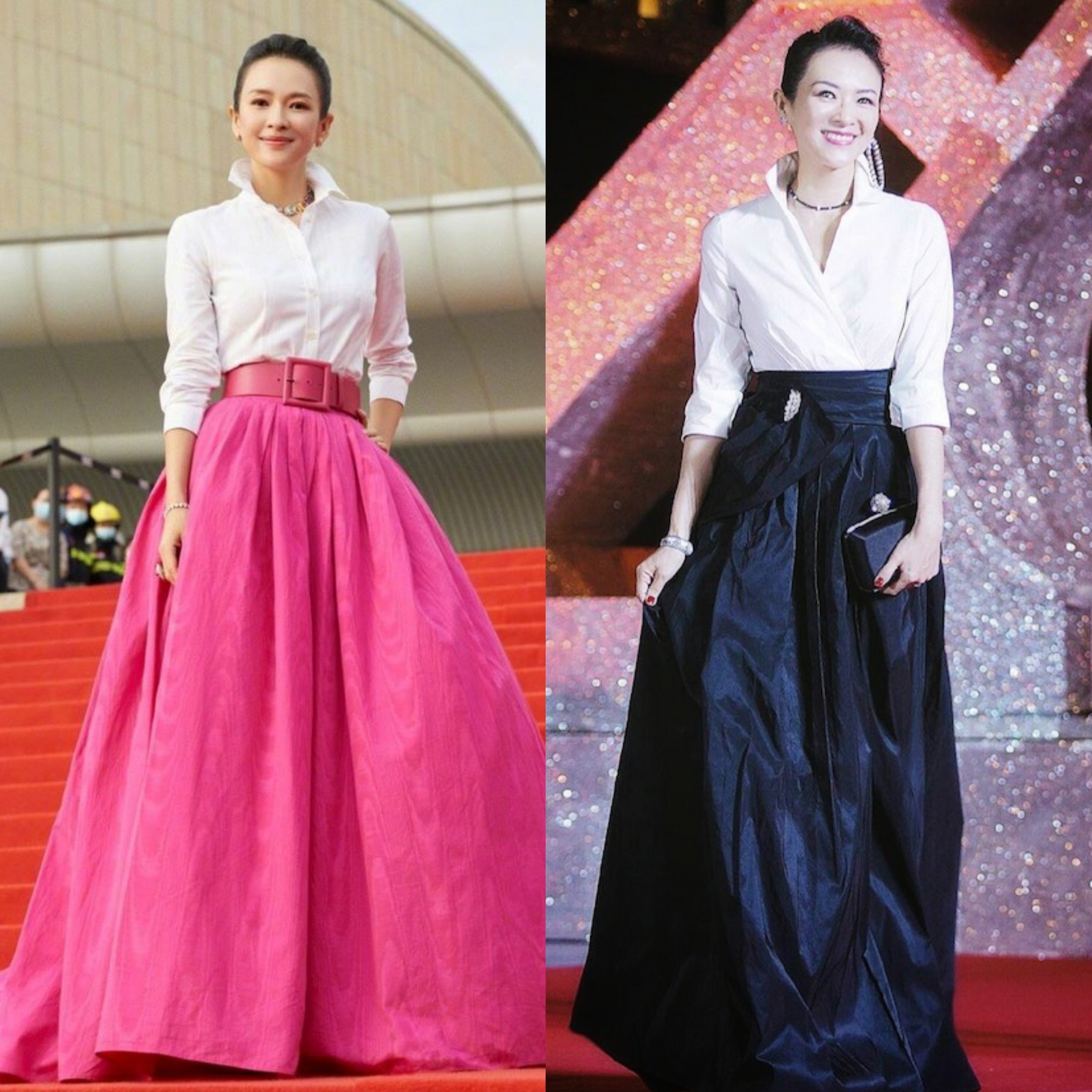 刘亦菲李现穿西装,刘亦菲李现蓝色情侣装照片