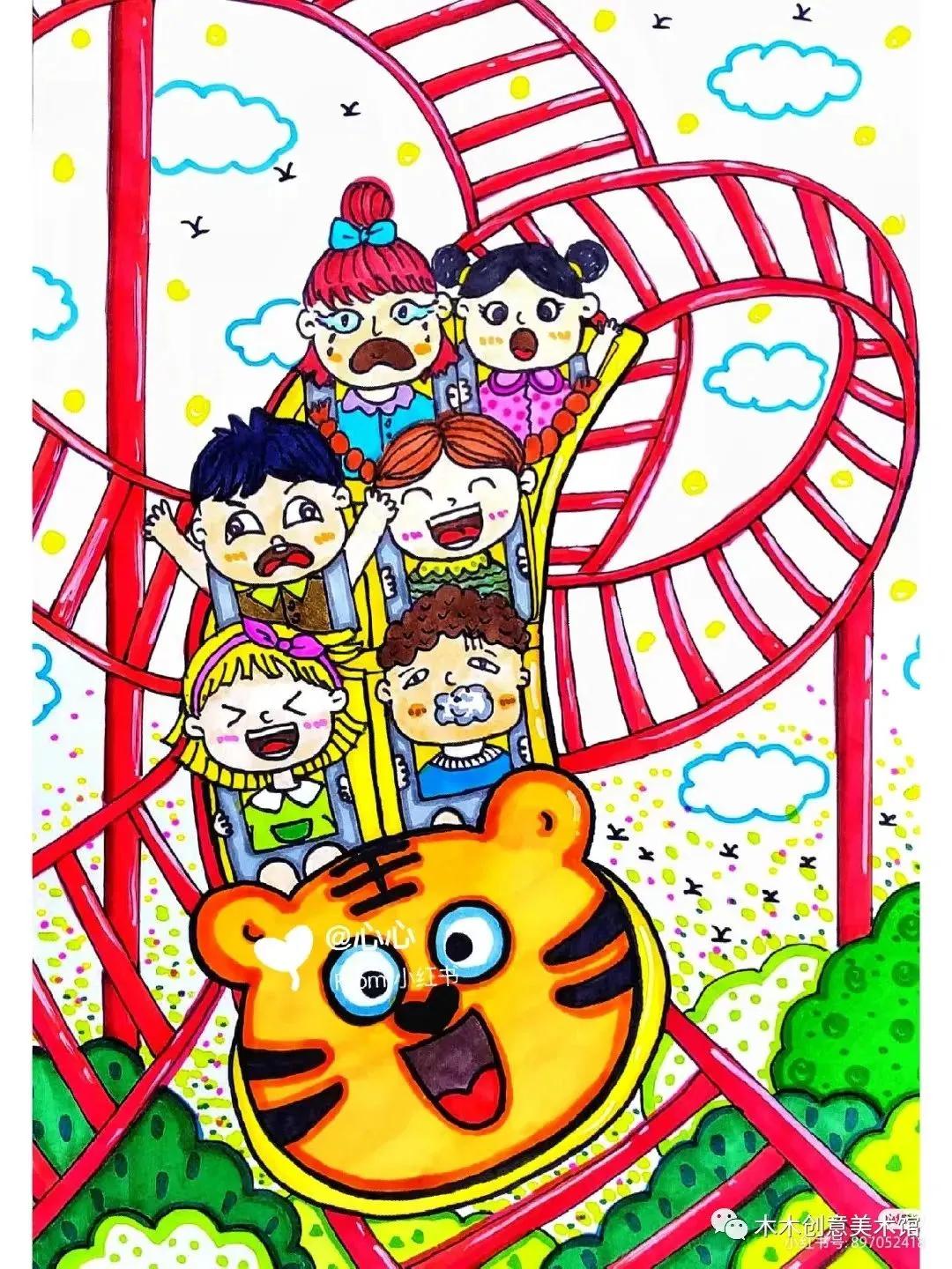 儿童创意绘画教程线条画,儿童创意美术绘画线条画