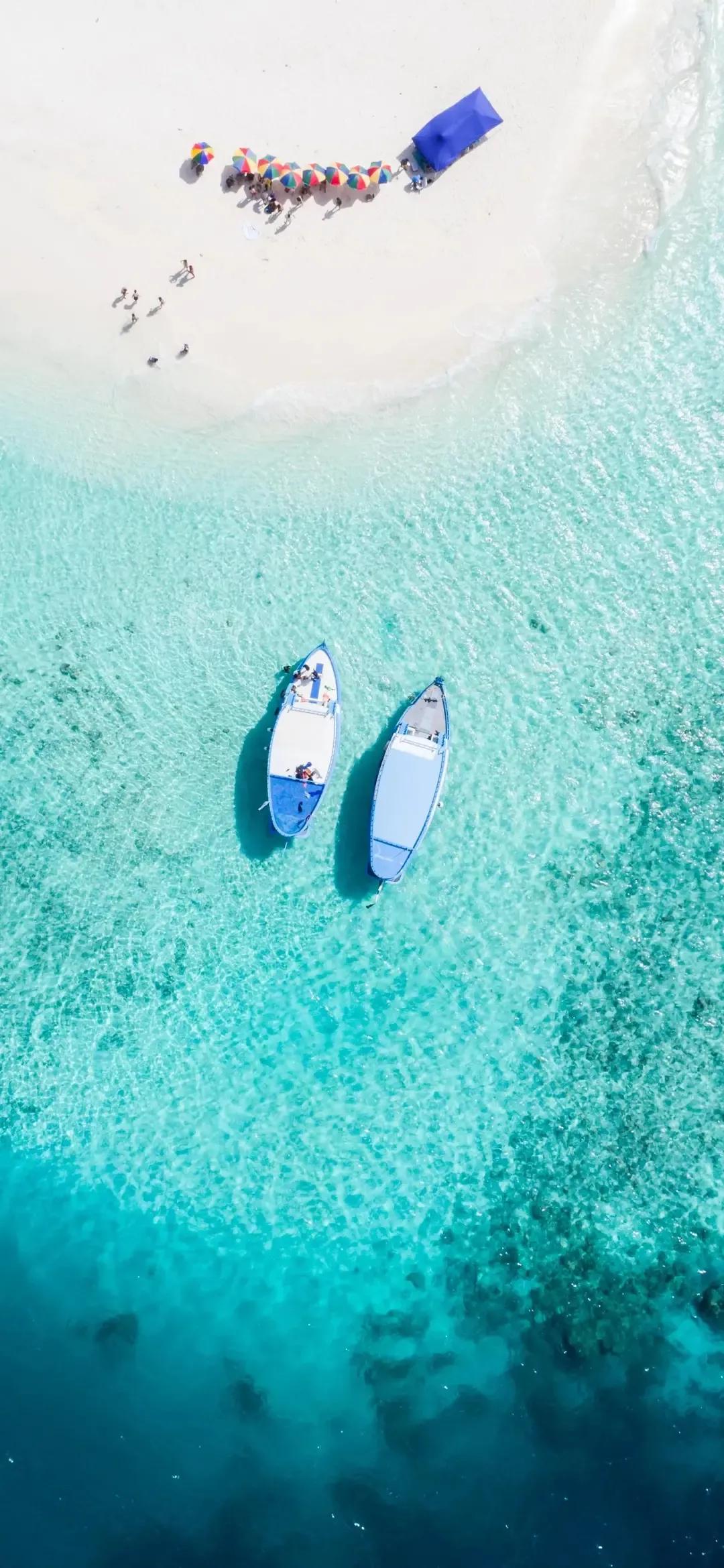 大海壁纸｜大海边，守候朝霞，聆听海浪的乐章