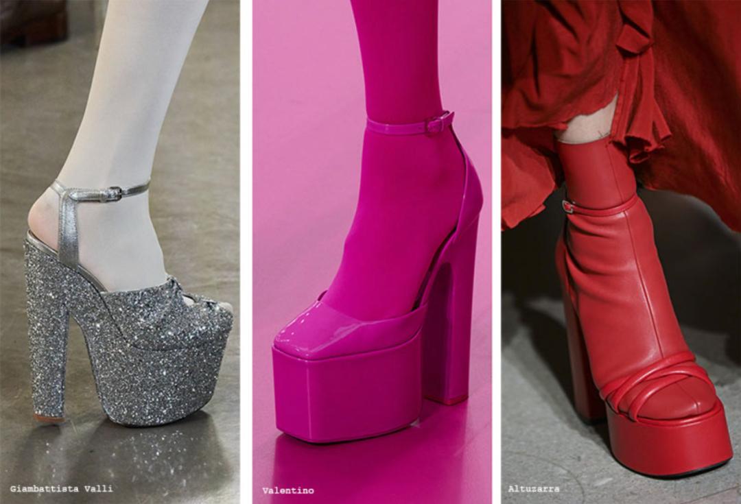 女明星为什么忍痛穿尖头高跟鞋,女明星穿超高防水台高跟鞋