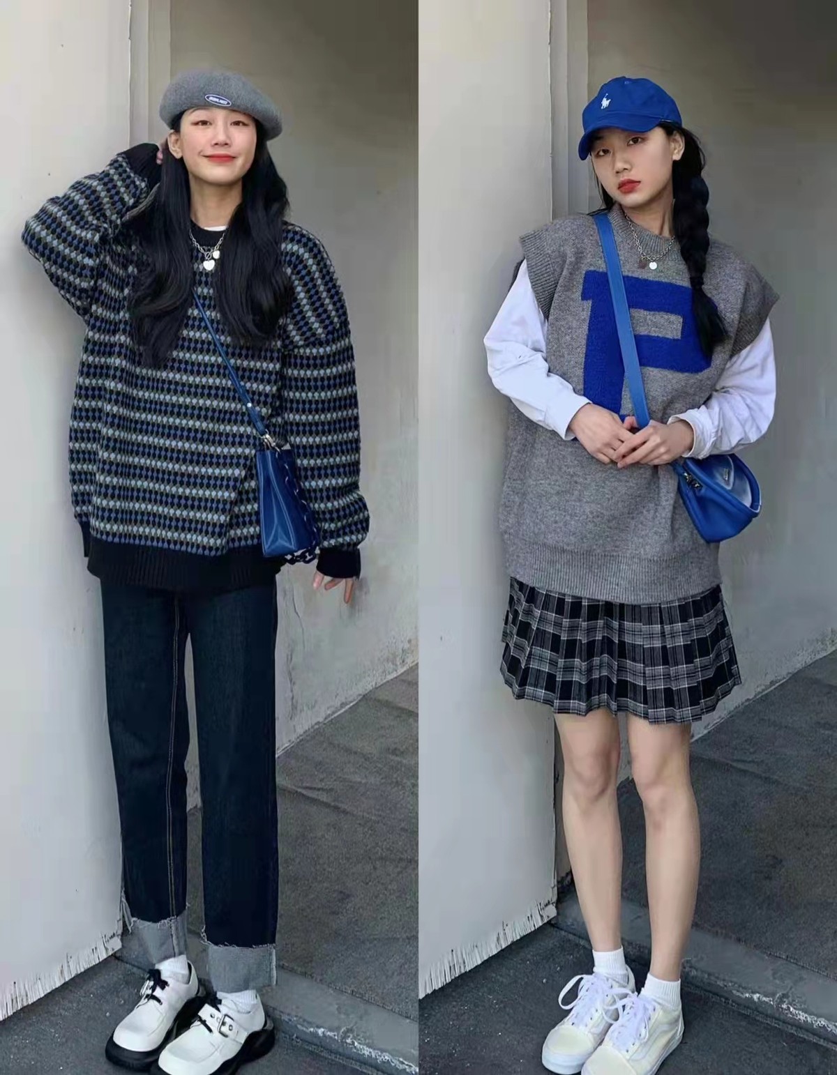 早春韩系休闲穿搭女,衣品韩系女装