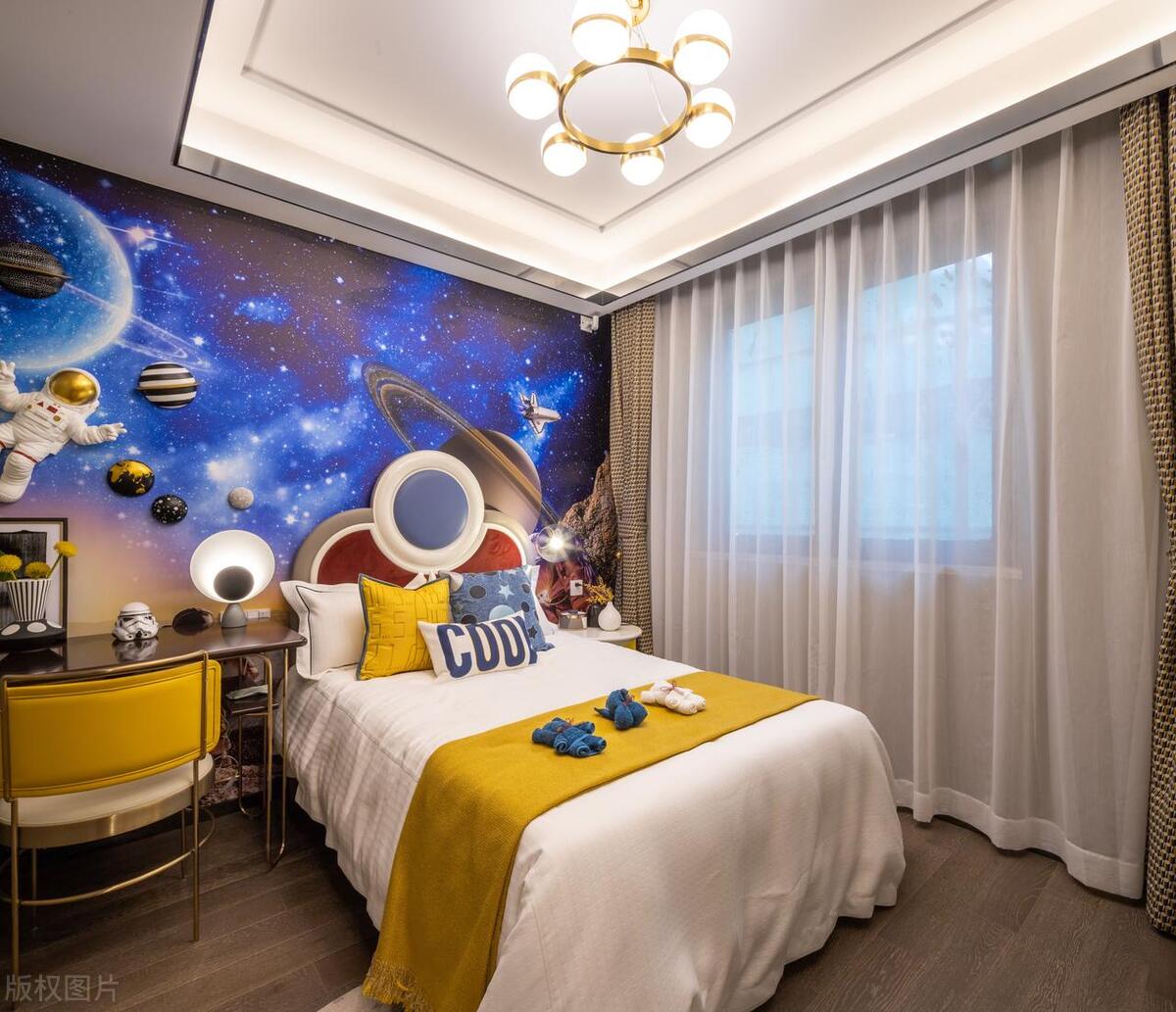 儿童房床柜子一体的装修,超实用的儿童房装修攻略了解一下