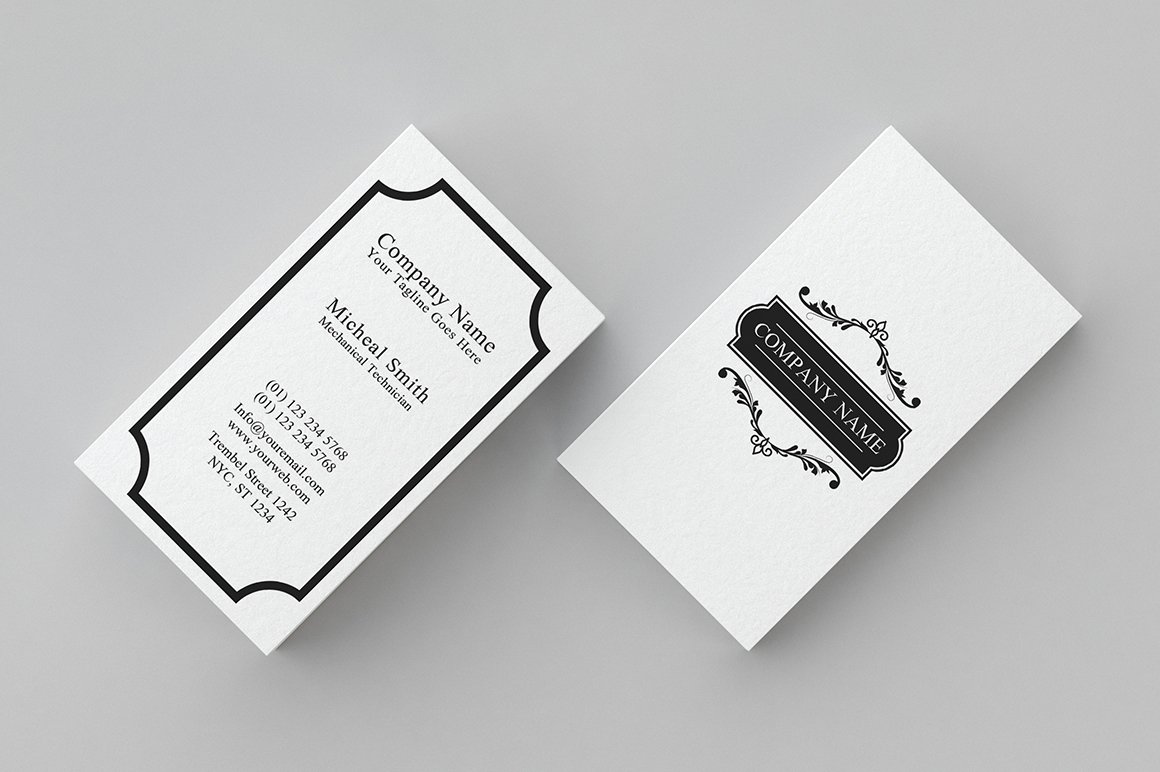 商务名片设计欣赏极致留白,高级商务简约名片设计