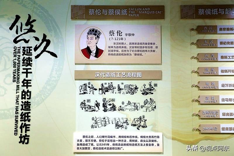 用蔡伦造纸术制作的纸不足的地方,蔡伦古法造纸技艺展示