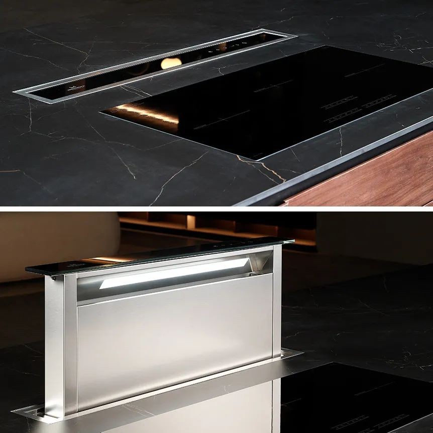 博洛尼浅灰色橱柜,博洛尼橱柜定制轻奢