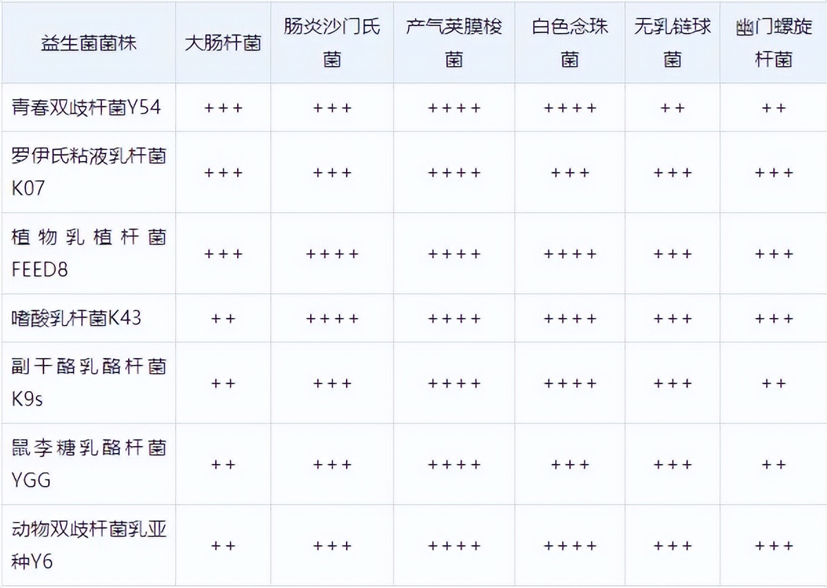 益生菌菌株的作用及功能,各种益生菌菌株的作用明细