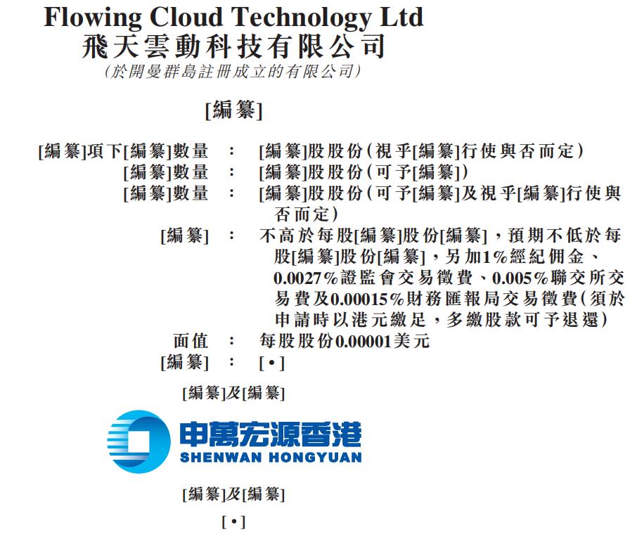 飞天云动港股上市,飞天云动股票解禁