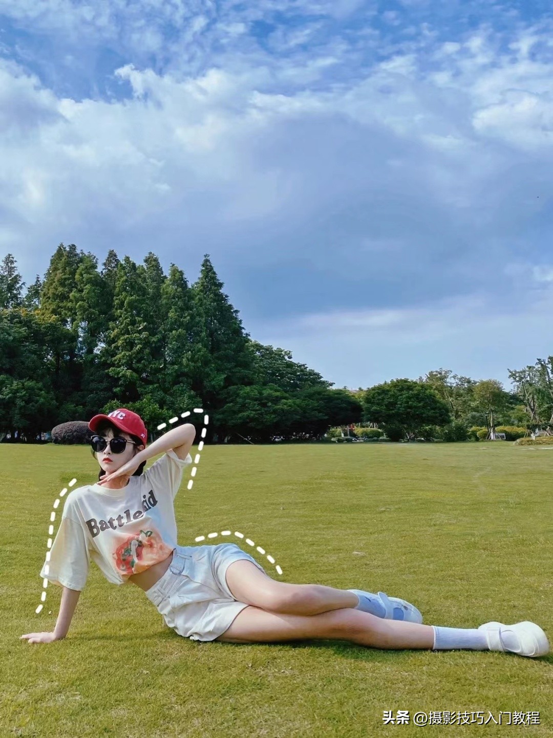 拍照小技巧显腿长构图,如何拍照显腿长姿势好看