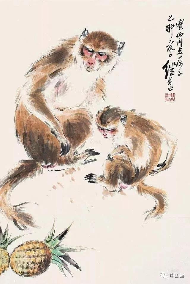 刘继卣猴,刘继卣画猴作品高清大图