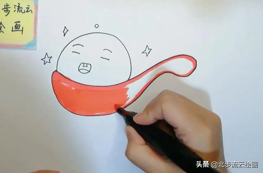 好多人吃汤圆简笔画儿童,一碗汤圆的简笔画超级可爱的