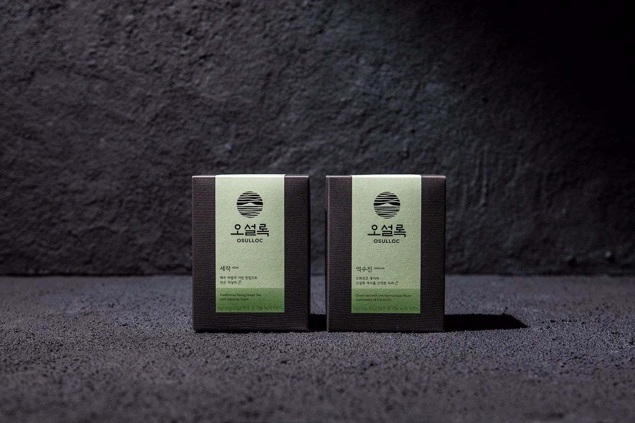 文圣茶说丨韩国「OSULLOC纯茶系列」茶品牌形象