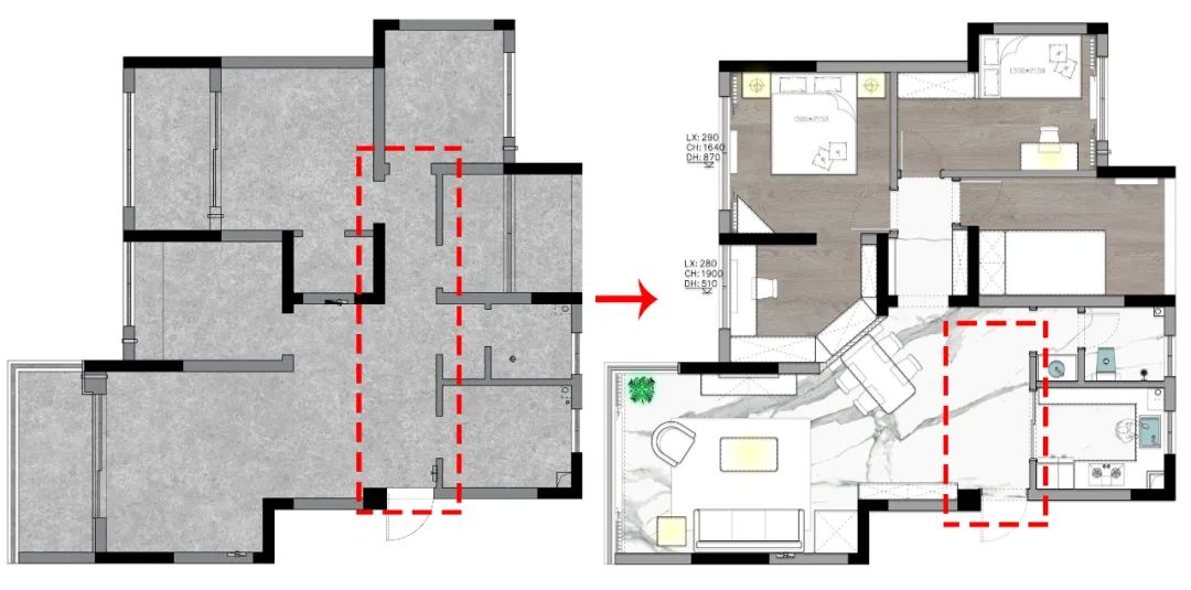 家里过道很长,家里有条长长的过道怎么设计