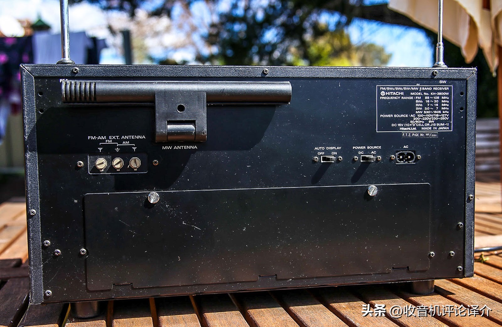 日立KH-3800W收音机，非常罕见的机器，索尼松下东芝的竞品