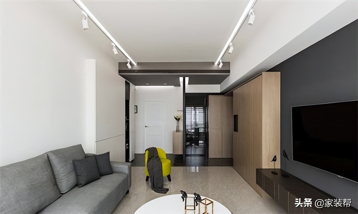客厅做无主灯卧室不做吊顶可以吗,无主灯磁吸轨道灯客厅吊顶效果图