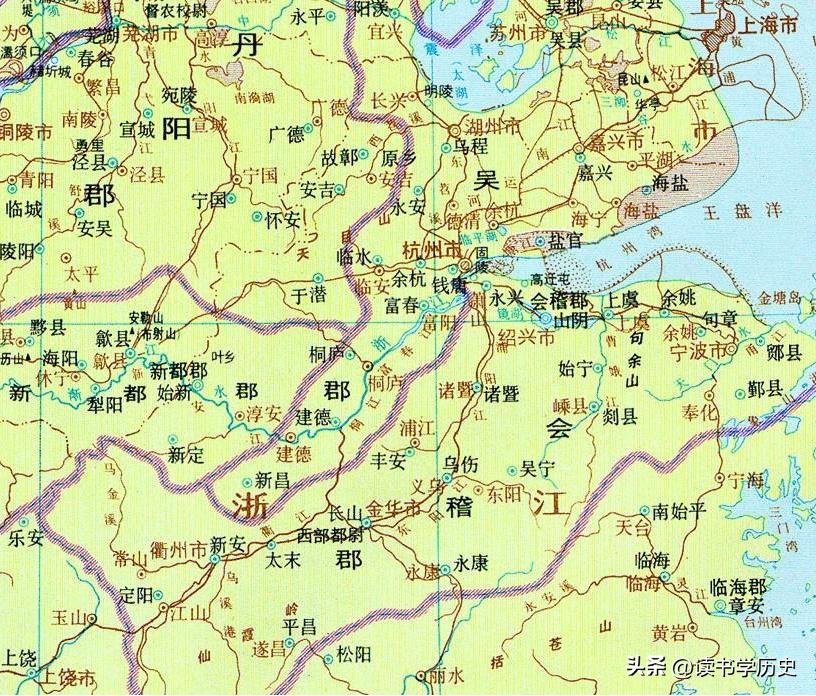 杭州历史地图高清版大图,浙江省地图杭州市地图高清版大图