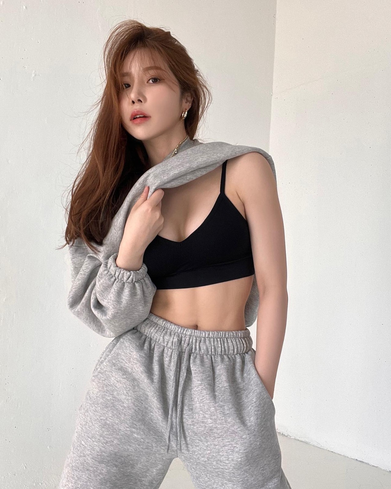 韩国内衣模特网红,韩国健身网红内衣