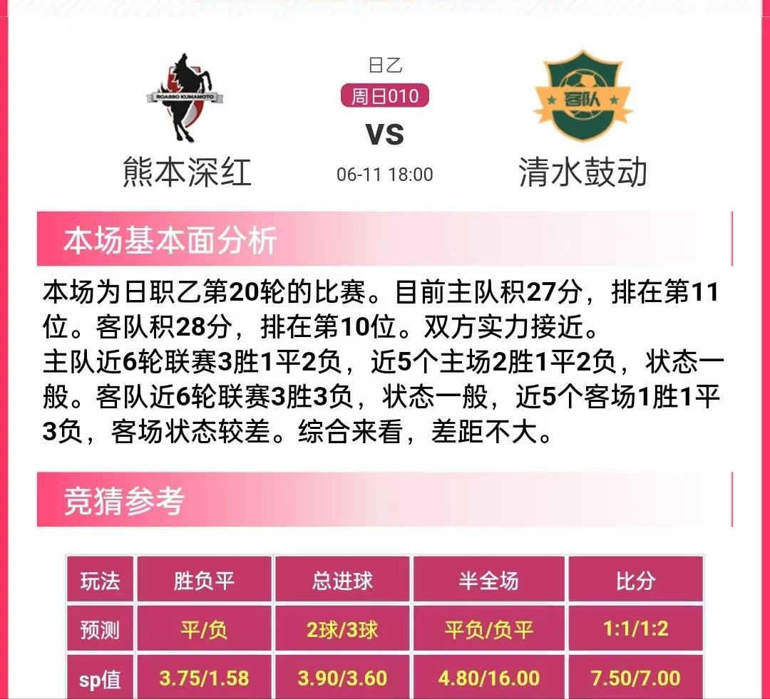 竞彩推荐11中6,每日竞彩足球胜平负预测推荐