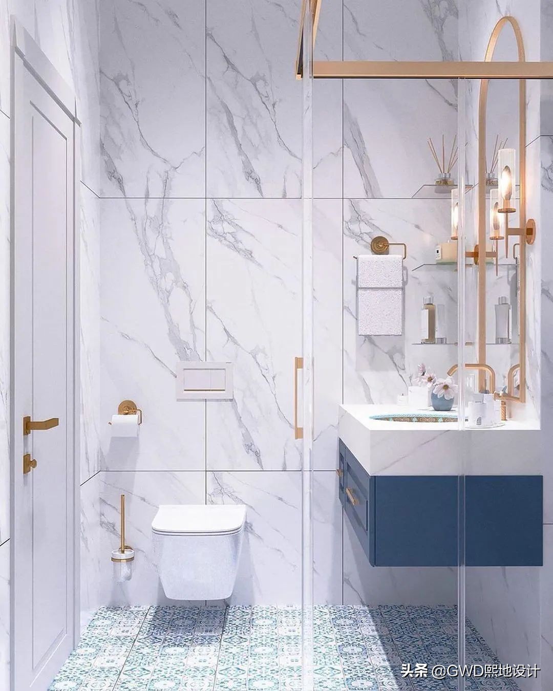 最美卫生间装修效果图,2021最火卫生间设计效果图