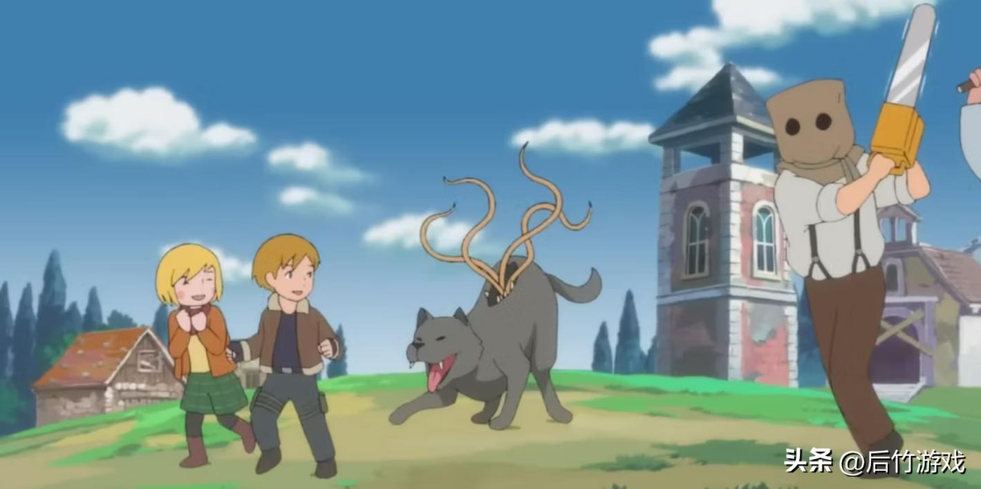 卡普空推出吉卜力风格的生化4动画，里昂第一集被爆头