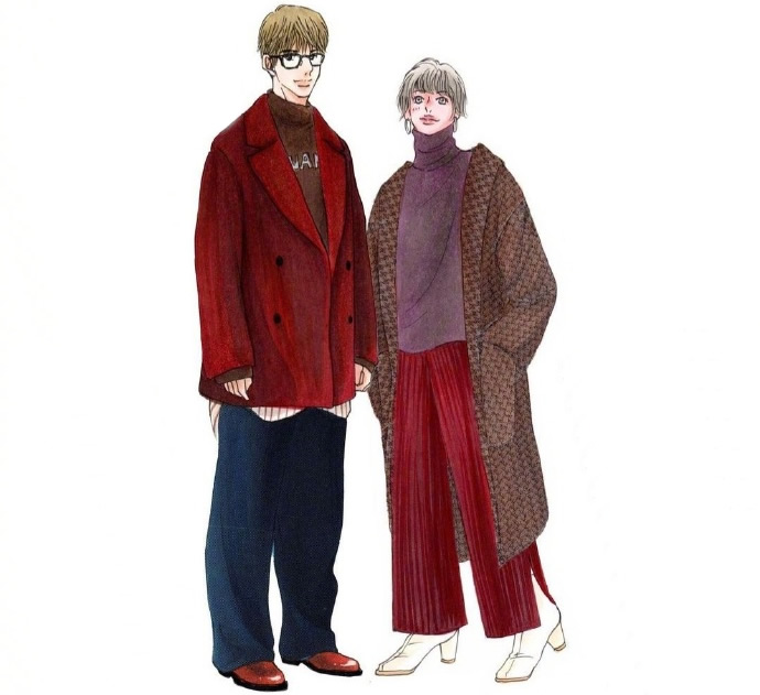 情侣装手绘款式图,好看简单的情侣装