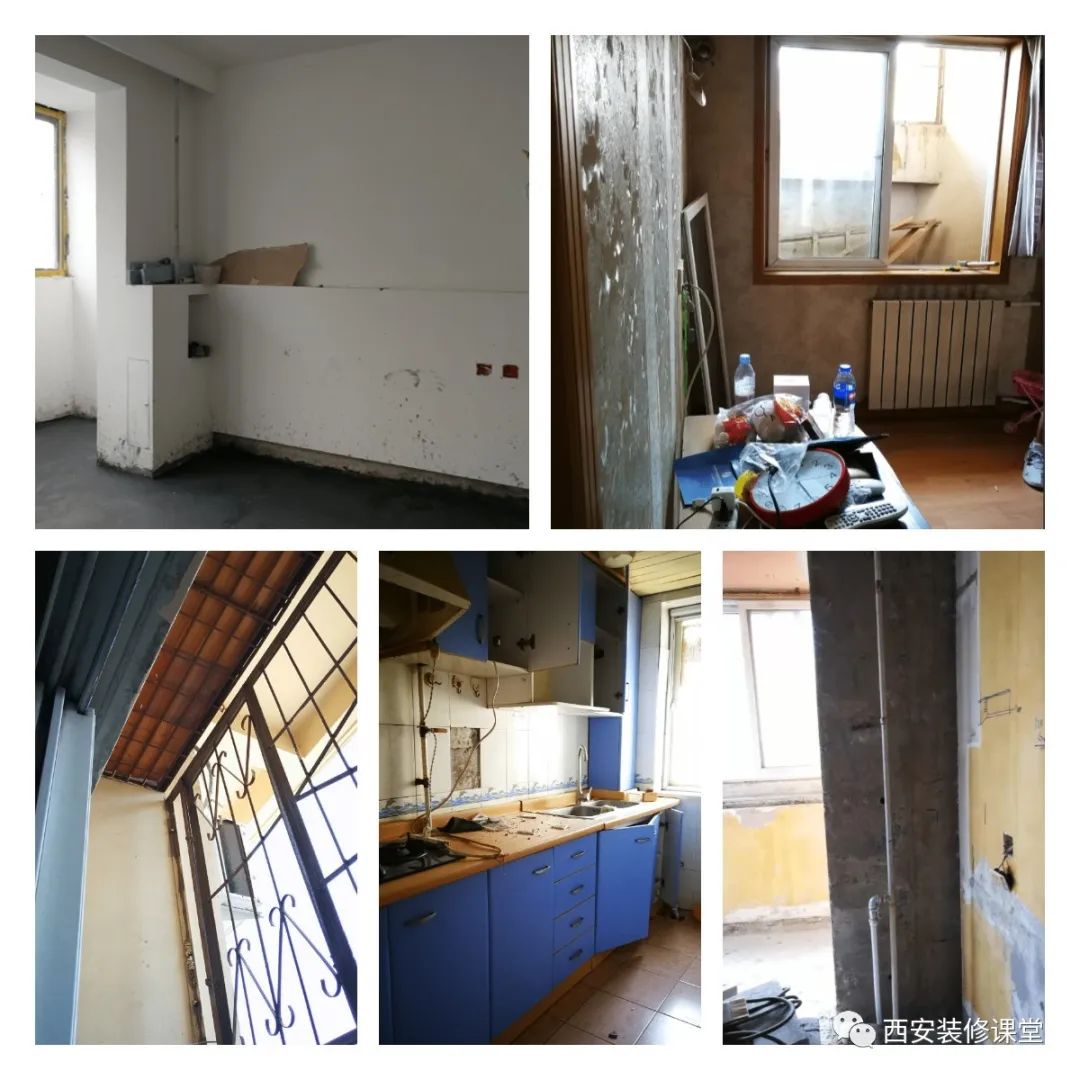 套内70多平小三房装修黑白灰,高级感老房翻新布局