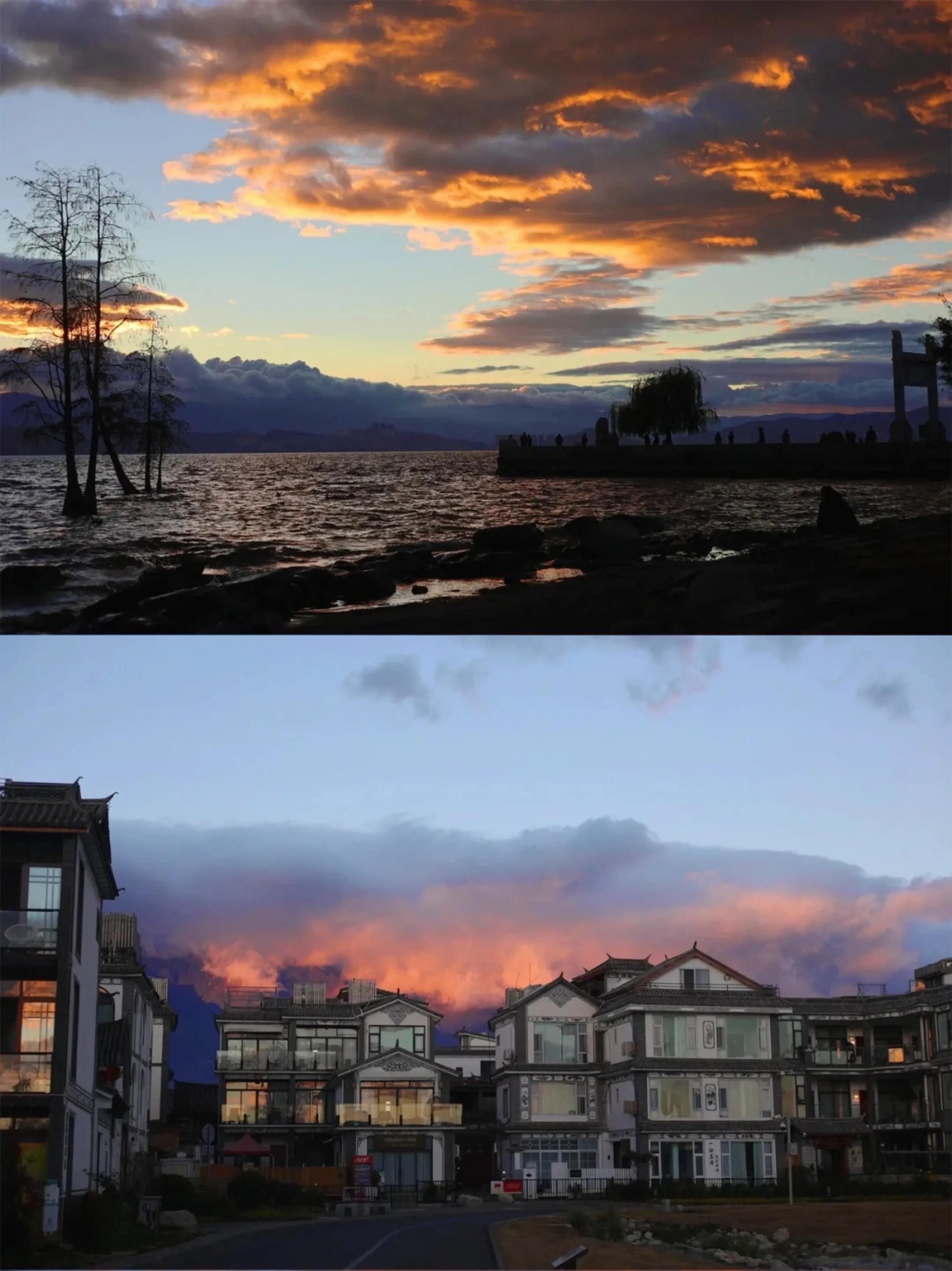 洱海看日出龙龛码头,大理龙龛旅游攻略