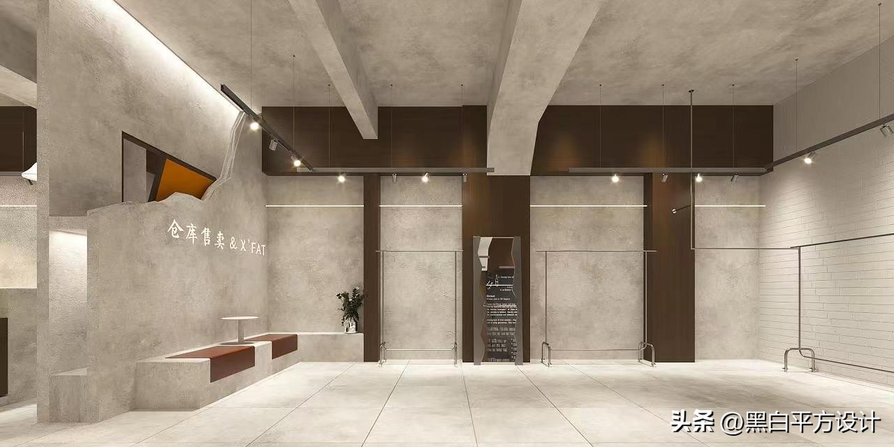 极简风女装店设计图,奶油风女装店设计