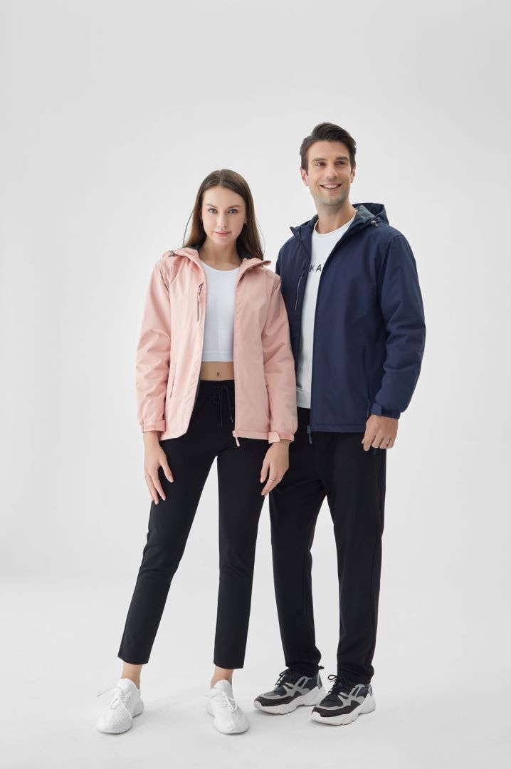 高级冲锋衣功能演示,瞬间冲击结构图