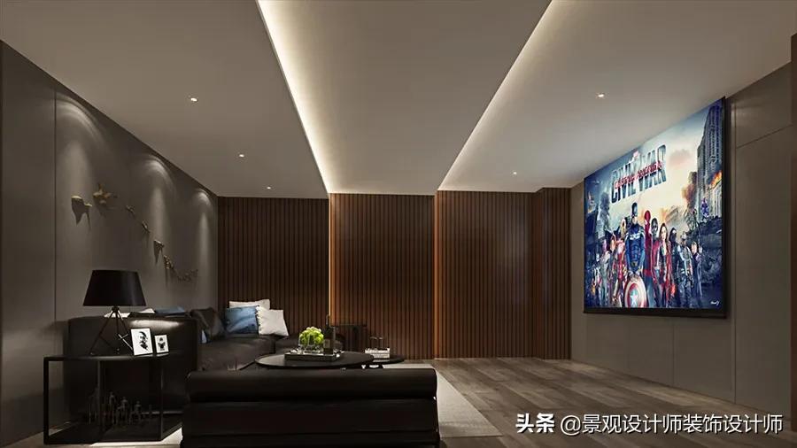 家庭影院KTV设计图纸,家庭ktv与家庭影院一体设计